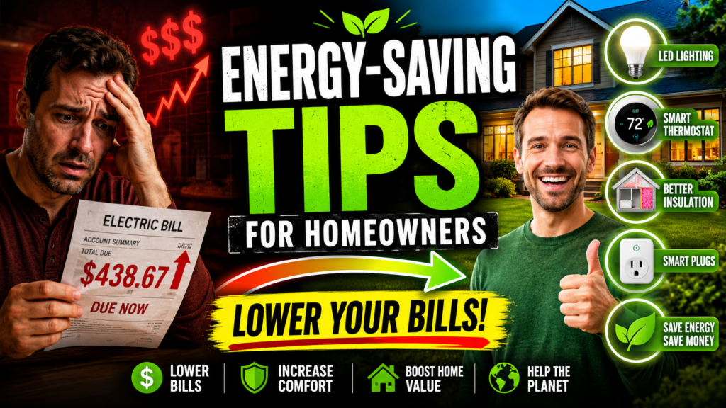 energy saving tips for homeowners