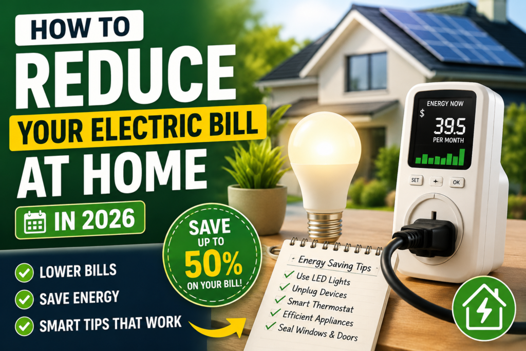 How to Reduce Your Electric Bill at Home in 2026