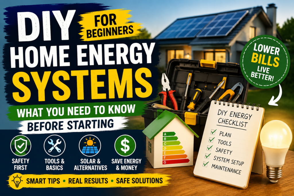 DIY home energy systems for beginners