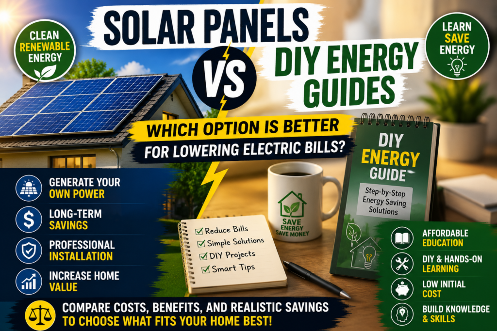 solar panels vs DIY energy guides